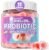 Sugar Free Probiotic Gummies 60 Billion CFU 11 Strains with Prebiotics Fiber, Probiotics Filled Gummies for Women Men Digestive Health, Peach Flavor, Supports Constipation, Diarrhea, Gas & Bloating