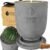 Matani Concrete Cement Candle Planter – Aromatherapy, Soy Candle & Dual Purpose Jar Candles, Strong Gift Candles – Grey Lavender